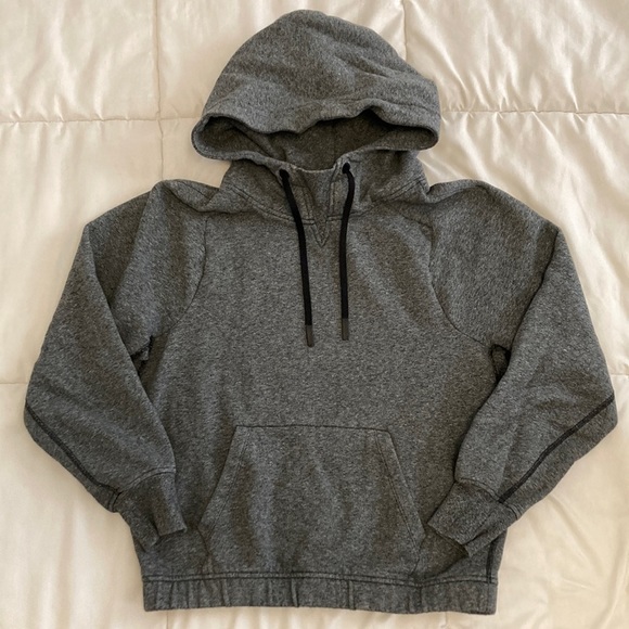 lululemon athletica Tops - Lululemon Warm For Winter Hoodie Heather Black Dark Gray Size 4